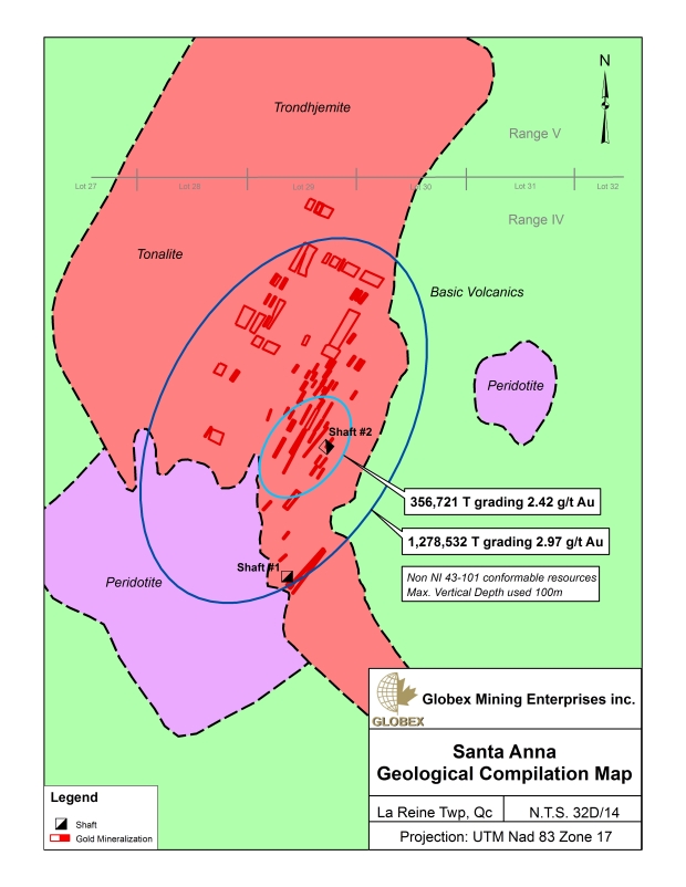 Santa Anna geological map July 2015