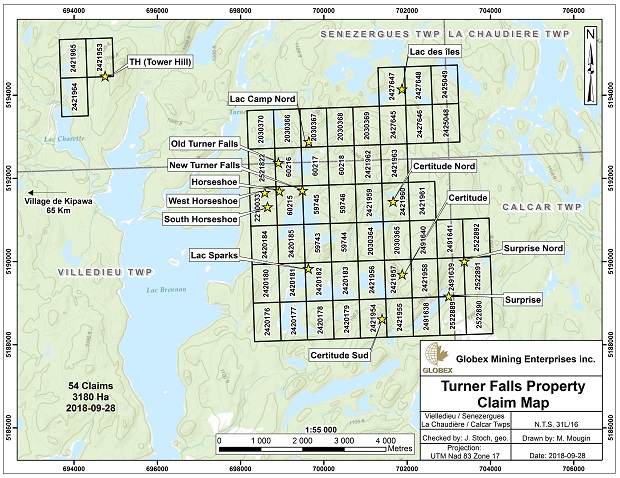 Turner Falls Claim Map